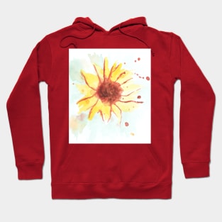 Sunflower, plant, summer, spray. Watercolor, art decoration, sketch. Illustration hand drawn modern painting Hoodie